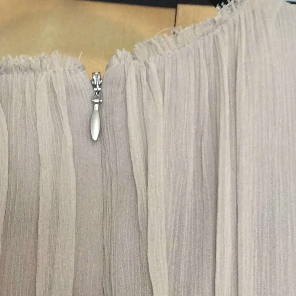ELIE Demetria Metallic Fringe Accented Rou… - Picture 6 of 9